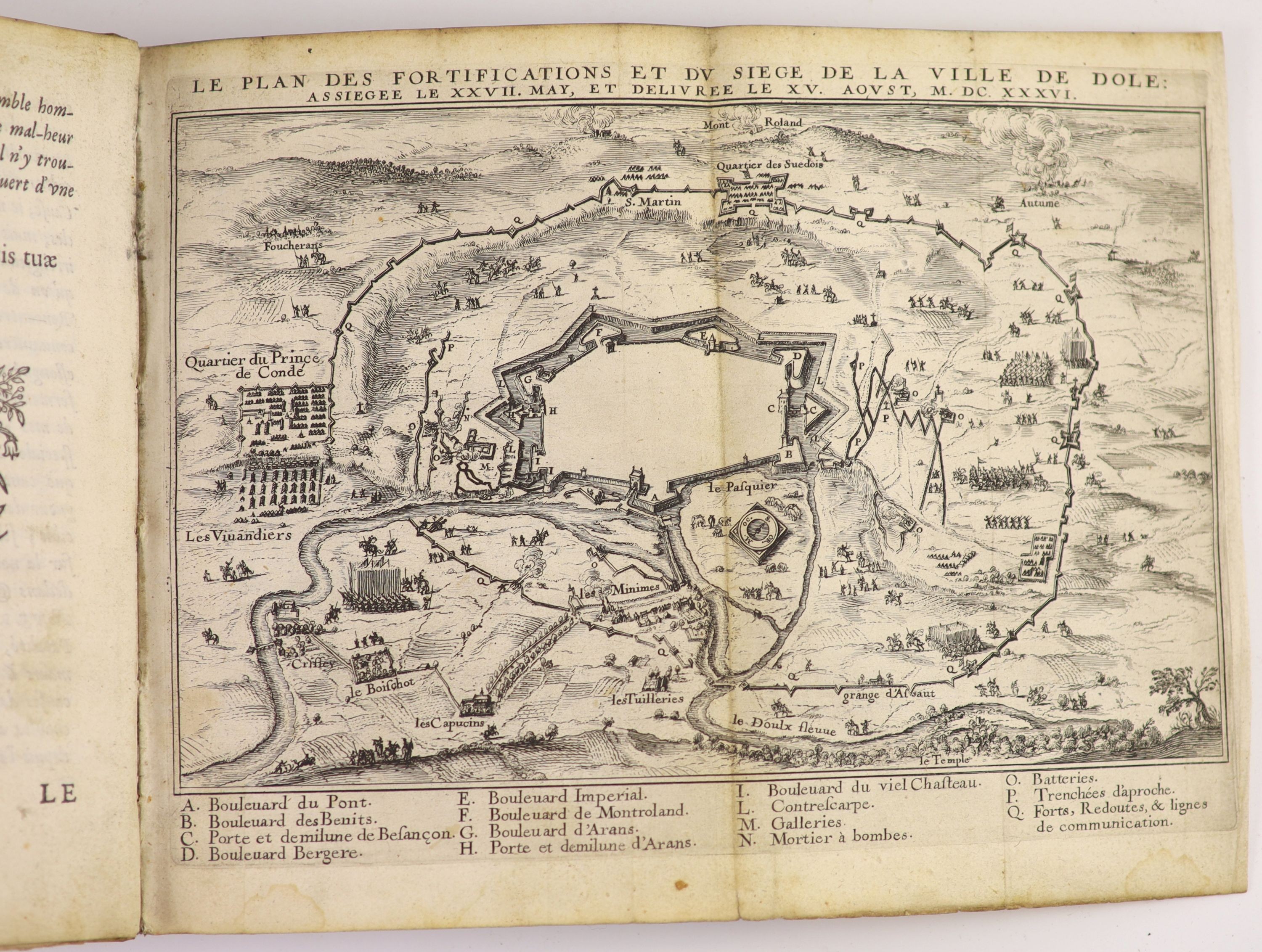 Boyvin, Jean. Le Siege de la Ville de Dole: capitale de la Franche-Comte et son hereuse deliverance ...